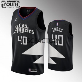 Dres Los Angeles Clippers Ivica Zubac 40 Jordan 2022-23 Statement Edition Crno Swingman - Dječji